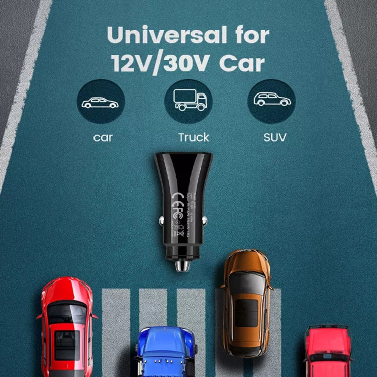 TE-P2 PD 20W Type-C Interface Car Charger(Black) - Car Charger by buy2fix | Online Shopping UK | buy2fix