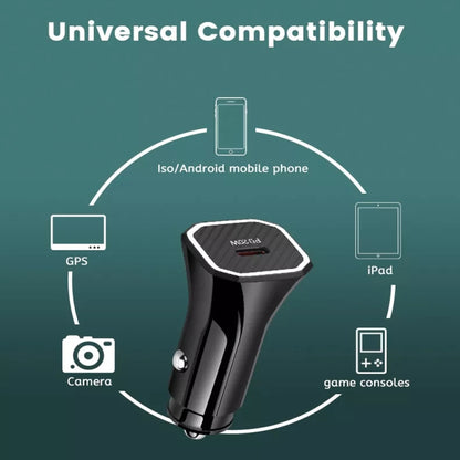 TE-P2 PD 20W Type-C Interface Car Charger(Black) - Car Charger by buy2fix | Online Shopping UK | buy2fix