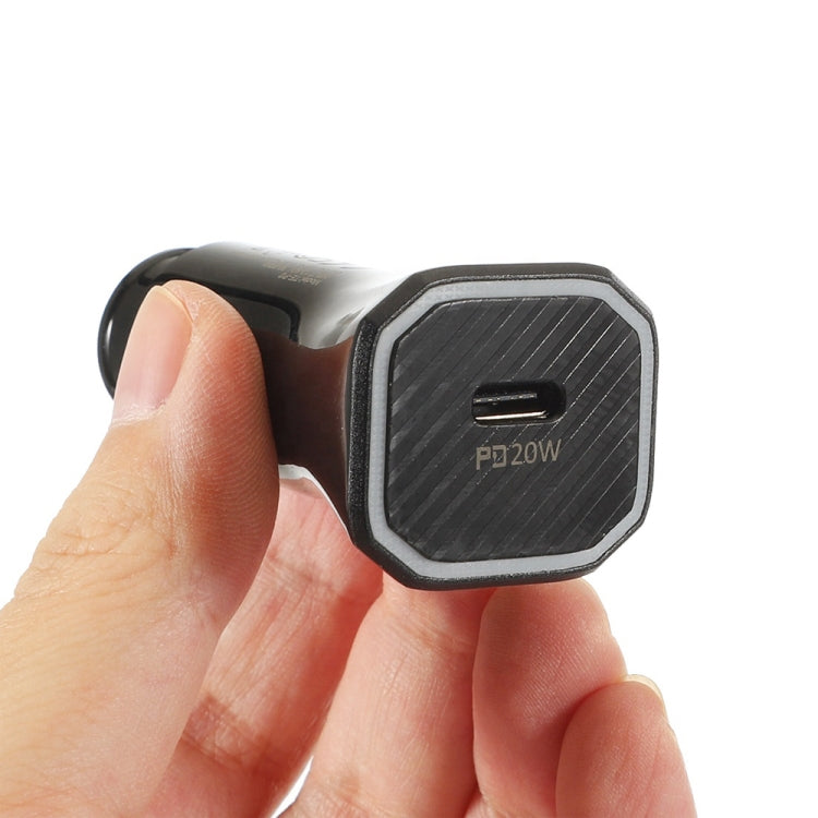 TE-P2 PD 20W Type-C Interface Car Charger(Black) - Car Charger by buy2fix | Online Shopping UK | buy2fix