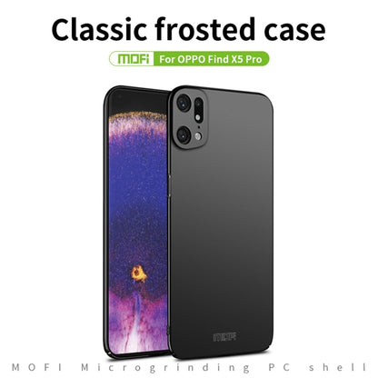 For OPPO Find X5 Pro MOFI Frosted PC Ultra-thin Hard Case(Black) -  by MOFI | Online Shopping UK | buy2fix