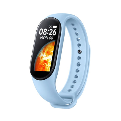 M7 0.96 inch Color Screen Smart Watch,Support Heart Rate Monitoring/Blood Pressure Monitoring(Light Blue) by buy2fix