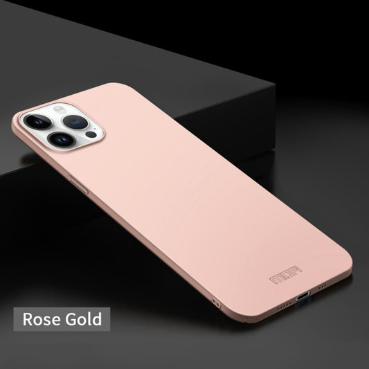 For iPhone 14 Pro MOFI Frosted PC Ultra-thin Hard Case (Rose Gold) - iPhone 14 Pro Cases by MOFI | Online Shopping UK | buy2fix