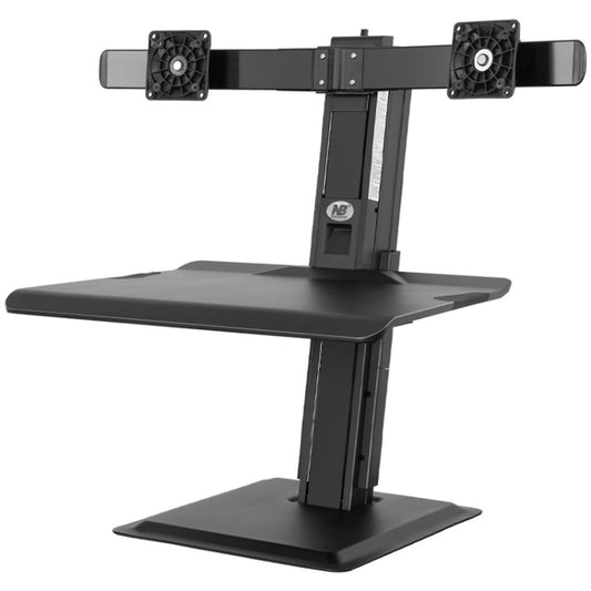 NORTH BAYOU NB L100 Sit-Stand Workstation Desk Table Clamp Dual LCD Monitor Mount For 22-27 inch - TV Brackets & Mounts by buy2fix | Online Shopping UK | buy2fix