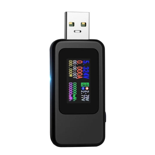 KWS-MX18 10 in 1 USB DC Tester Current 4-30V Voltage Meter Timing Ammeter Digital Meter(Black) - Current & Voltage Tester by buy2fix | Online Shopping UK | buy2fix
