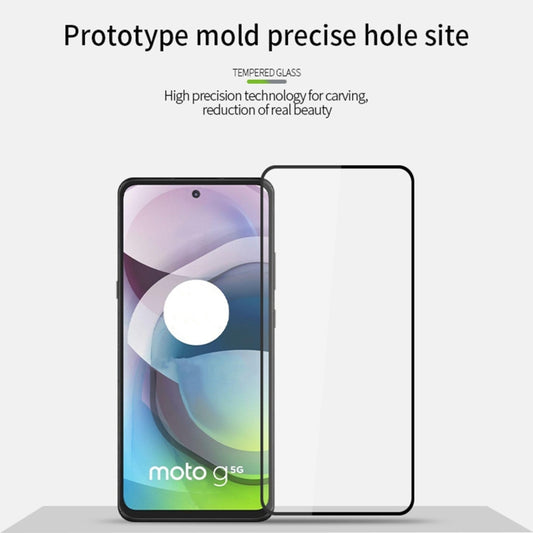 For Motorola Moto E32 PINWUYO 9H 2.5D Full Screen Tempered Glass Film(Black) - Motorola Tempered Glass by PINWUYO | Online Shopping UK | buy2fix