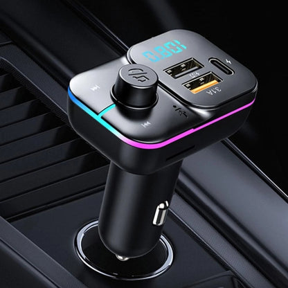 C24 Car Bluetooth MP3 Player Fast Charging FM Transmitter Wireless Handsfree - Bluetooth Car Kits by buy2fix | Online Shopping UK | buy2fix