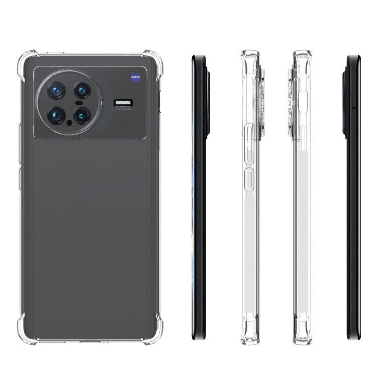 For vivo X Note 5G JSM Transparent TPU Airbag Shockproof Antiskid Phone Case - vivo Cases by buy2fix | Online Shopping UK | buy2fix
