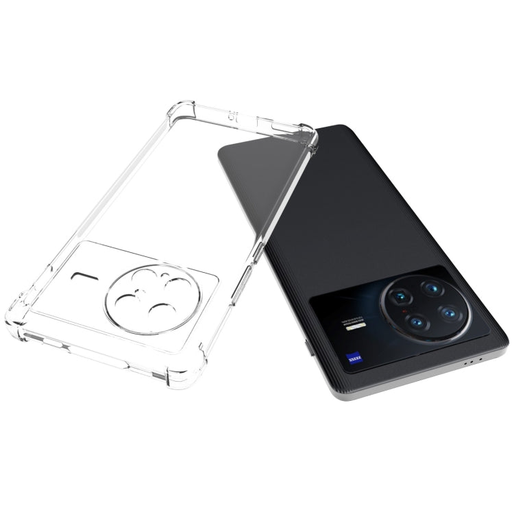 For vivo X Note 5G JSM Transparent TPU Airbag Shockproof Antiskid Phone Case - vivo Cases by buy2fix | Online Shopping UK | buy2fix
