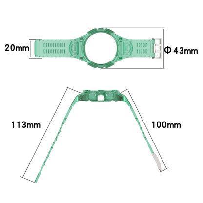 For Samsung Galaxy Watch 40MM Silicone Integrated Watch Band(Black) - Watch Bands by buy2fix | Online Shopping UK | buy2fix