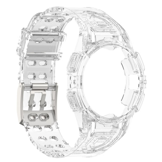 For Samsung Galaxy Watch 44MM Silicone Integrated Watch Band(Transparent) - Watch Bands by buy2fix | Online Shopping UK | buy2fix