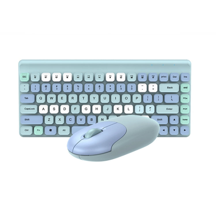 QW02 Wireless Keyboard Mouse Set(Blue) by buy2fix