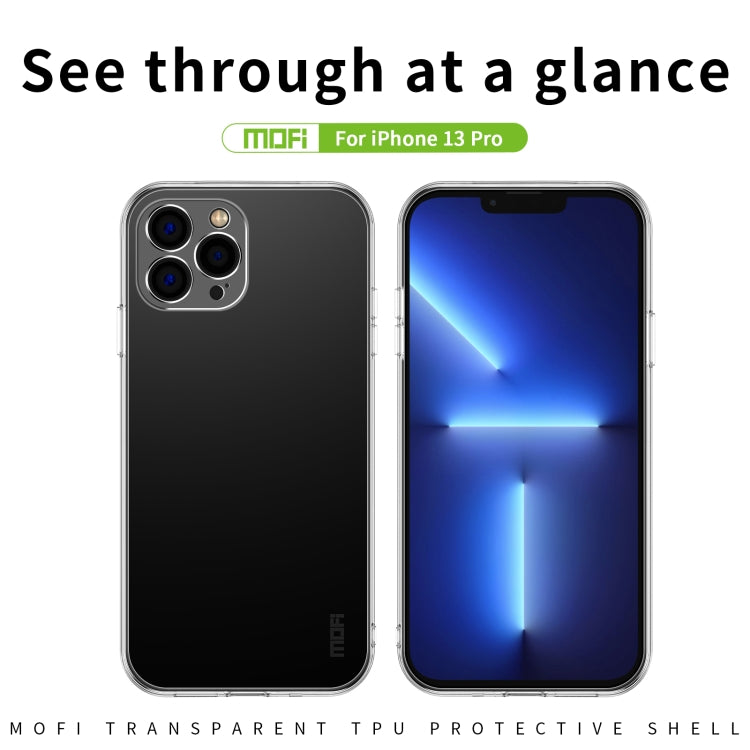 For iPhone 13 Pro MOFI Ming Series Ultra-thin TPU Phone Case (Transparent) - iPhone 13 Pro Cases by MOFI | Online Shopping UK | buy2fix