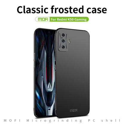 For Xiaomi Redmi K50 Gaming MOFI Frosted PC Ultra-thin Hard Case(Black) - Xiaomi Cases by MOFI | Online Shopping UK | buy2fix