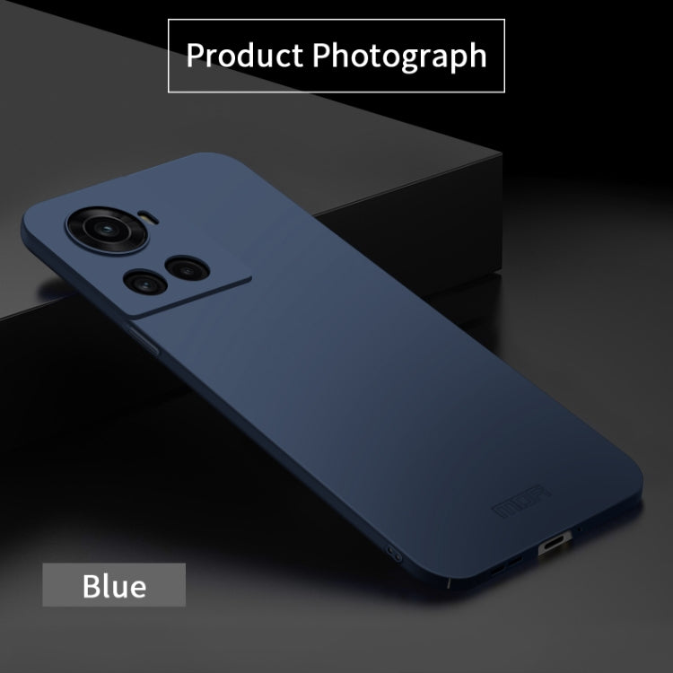For OnePlus Ace 5G / 10R 5G MOFI Frosted PC Ultra-thin Hard Case(Blue) - Ace 5 Cases by MOFI | Online Shopping UK | buy2fix