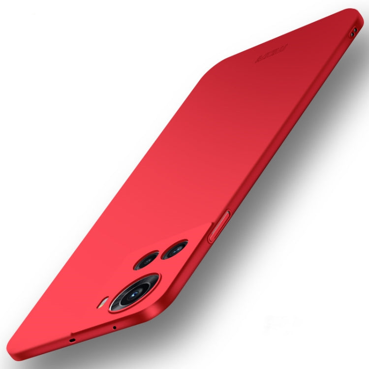 For OnePlus Ace 5G / 10R 5G MOFI Frosted PC Ultra-thin Hard Case(Red) - Ace 5 Cases by MOFI | Online Shopping UK | buy2fix
