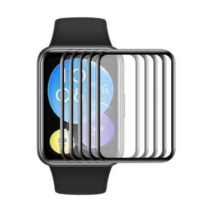 5 PCS For Huawei Watch Fit 2 ENKAY Hat-Prince 3D Full Coverage Soft PC Edge + PMMA HD Screen Protector Film - Screen Protector by ENKAY | Online Shopping UK | buy2fix