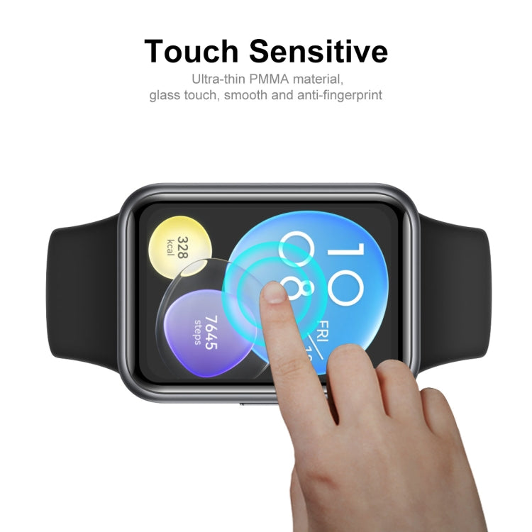 10 PCS For Huawei Watch Fit 2 ENKAY Hat-Prince 3D Full Coverage Soft PC Edge + PMMA HD Screen Protector Film - Screen Protector by ENKAY | Online Shopping UK | buy2fix