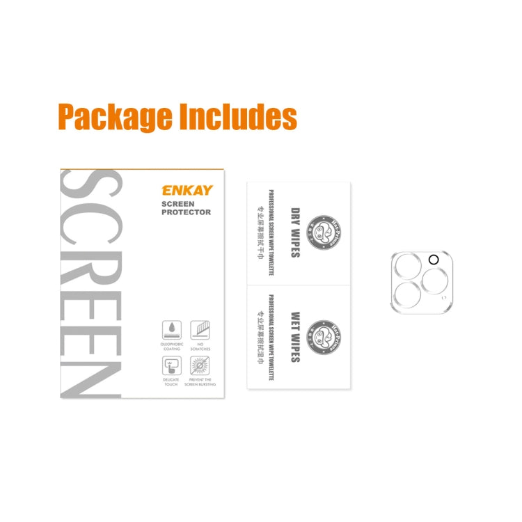 1 PCS ENKAY Hat-Prince 9H Rear Camera Lens Tempered Glass Film for iPhone 14 Pro / 14 Pro Max - Back Protector by ENKAY | Online Shopping UK | buy2fix