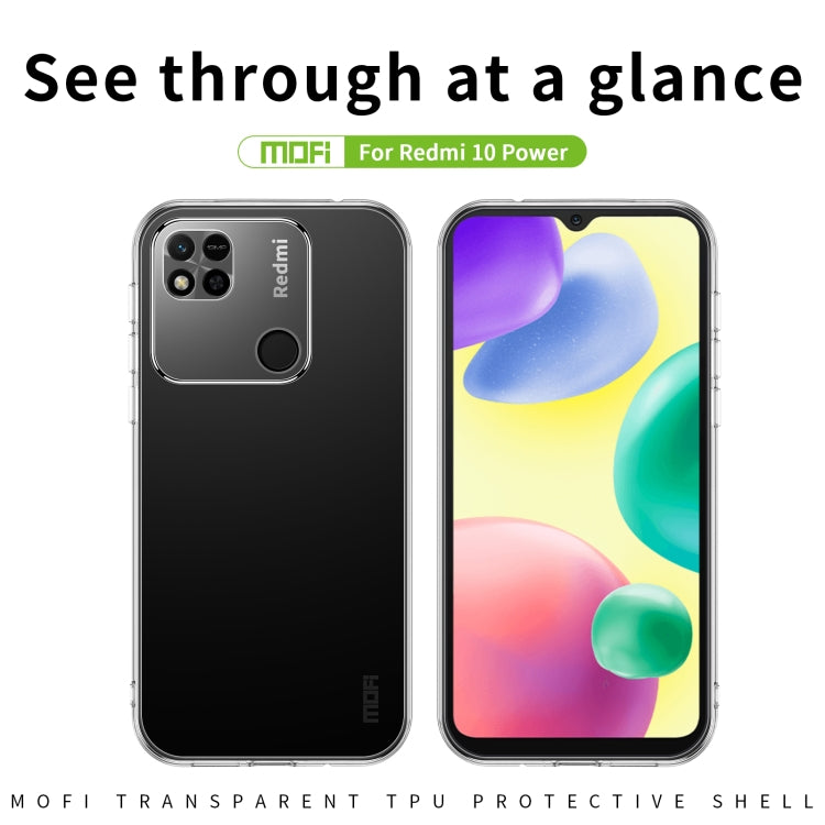 For Xiaomi Redmi 10 Power / 10C MOFI Ming Series Ultra-thin TPU Phone Case(Transparent) - Xiaomi Cases by MOFI | Online Shopping UK | buy2fix