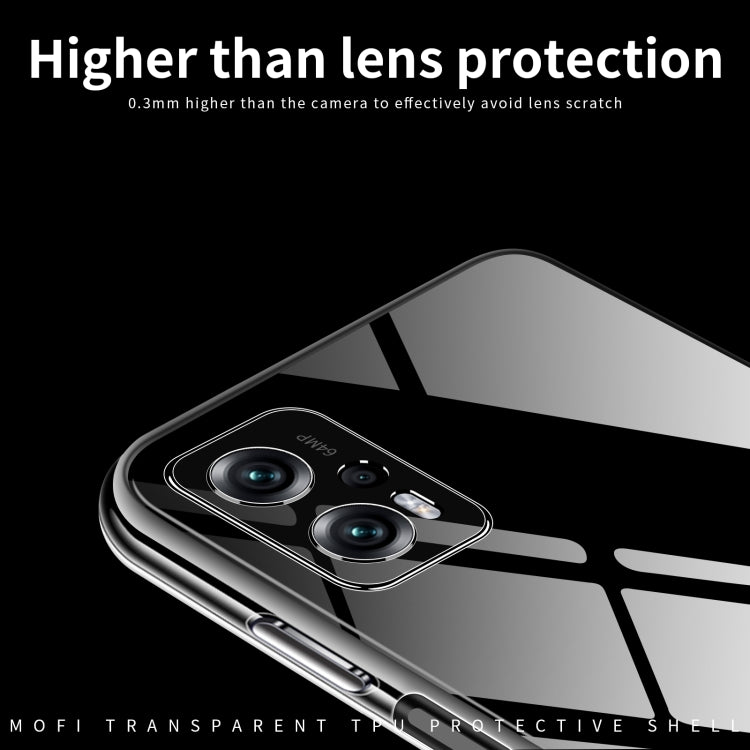 For Xiaomi Redmi Note 11T Pro 5G / Note 11T Pro+ MOFI Ming Series Ultra-thin TPU Phone Case(Transparent) - Xiaomi Cases by MOFI | Online Shopping UK | buy2fix