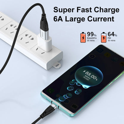 ENKAY Hat-Prince 1m PD100W 2 in 1 USB 3.0 / Type-C to Type-C 6A Super Fast Charging Data Cable - USB-C & Type-C Cable by ENKAY | Online Shopping UK | buy2fix