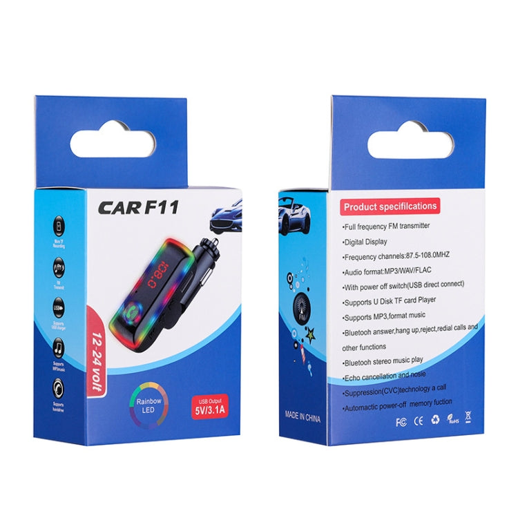 F11  USB Charger Car Player Blue Tooth  Fm Transmitter Car MP3 Players - Bluetooth Car Kits by buy2fix | Online Shopping UK | buy2fix