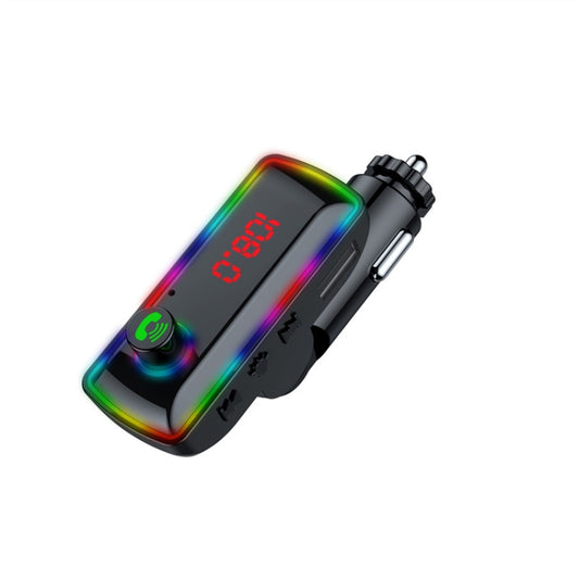 F12 Universal Dual USB Car Charger with FM Transmitter Bluetooth Car MP3 Player - Bluetooth Car Kits by buy2fix | Online Shopping UK | buy2fix