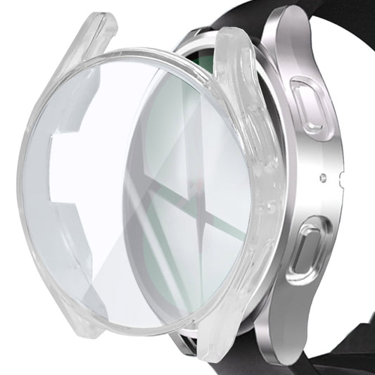 For Samsung Galaxy Watch 5 44mm Shockproof TPU Protective Watch Case(Transparent) - Watch Cases by buy2fix | Online Shopping UK | buy2fix