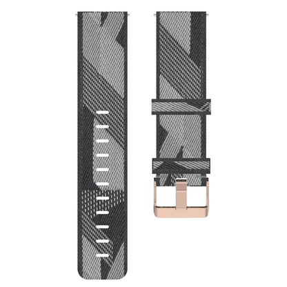 For Garmin Venu 2 Plus 20mm Nylon Woven Watch Band(Grey) - Watch Bands by buy2fix | Online Shopping UK | buy2fix