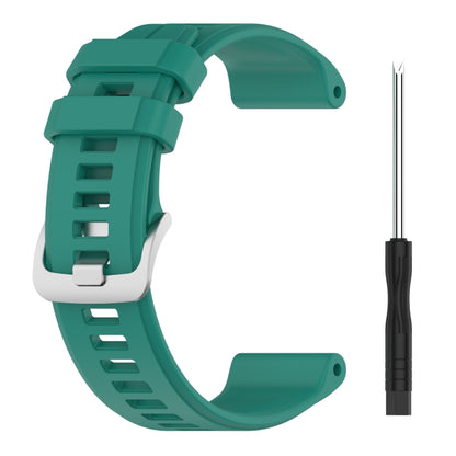 For Garmin Approach S62 22mm Solid Color Silicone Watch Band(Green) - Watch Bands by buy2fix | Online Shopping UK | buy2fix