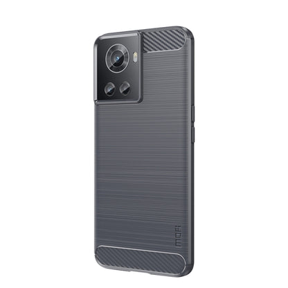 For OnePlus Ace / 10R 5G MOFI Gentleness Series Brushed Texture Carbon Fiber Soft TPU Case(Gray) - OnePlus Cases by MOFI | Online Shopping UK | buy2fix