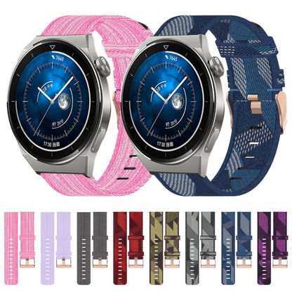 For Huawei Watch GT3 Pro 46mm 22mm Nylon Woven Watch Band(Grey) by buy2fix