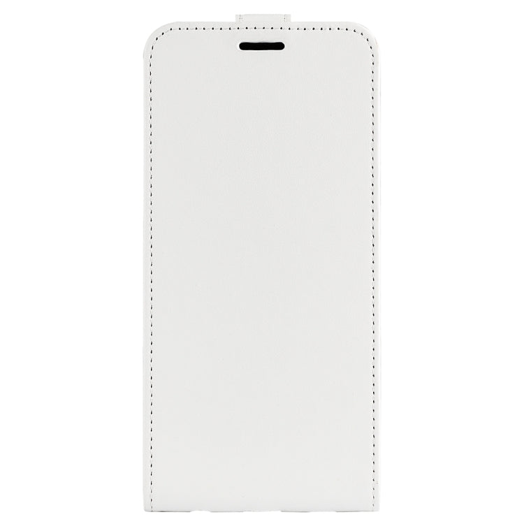 For Xiaomi 12S Ultra R64 Texture Vertical Flip Leather Phone Case(White) - Xiaomi Cases by buy2fix | Online Shopping UK | buy2fix