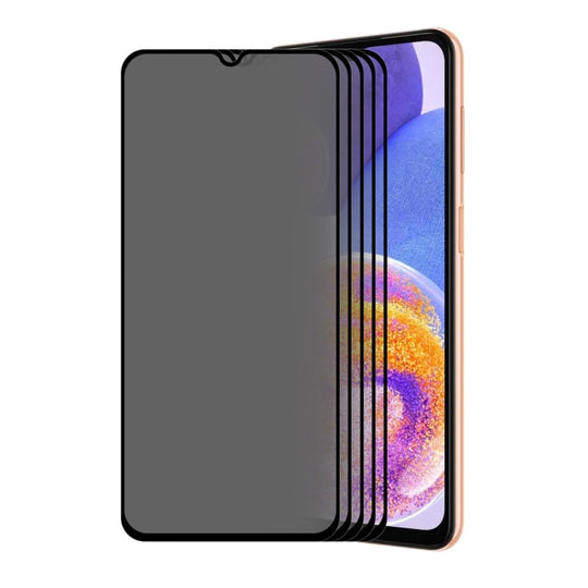 5 PCS For Samsung Galaxy F13 / A23 ENKAY Hat-Prince 28 degree Anti-peeping Tempered Glass Film