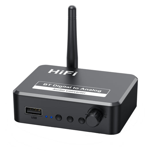 B35S Bluetooth 5.2 Music Receiver Digital to Analog Converter Supports U-disk Fiber Coaxial - Audio Receiver Transmitter by buy2fix | Online Shopping UK | buy2fix