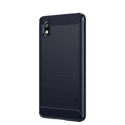 For Sony Xperia Ace 3 MOFI Gentleness Brushed Carbon Fiber Soft TPU Case(Blue) - Sony Cases by MOFI | Online Shopping UK | buy2fix