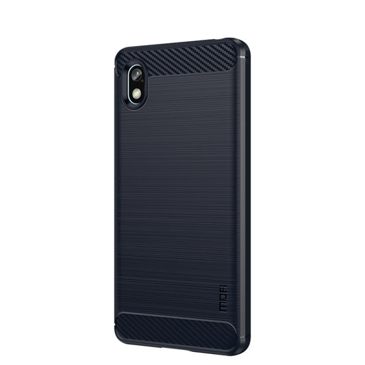 For Sony Xperia Ace 3 MOFI Gentleness Brushed Carbon Fiber Soft TPU Case(Blue) - Sony Cases by MOFI | Online Shopping UK | buy2fix
