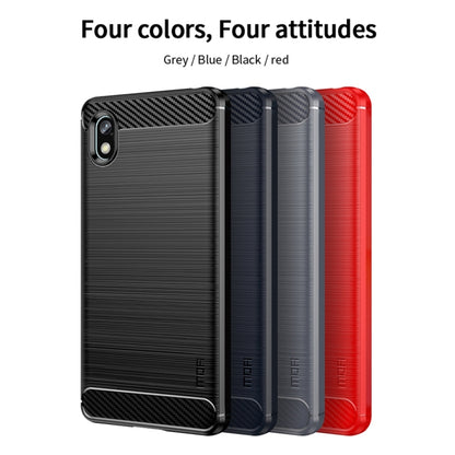 For Sony Xperia Ace 3 MOFI Gentleness Brushed Carbon Fiber Soft TPU Case(Blue) - Sony Cases by MOFI | Online Shopping UK | buy2fix