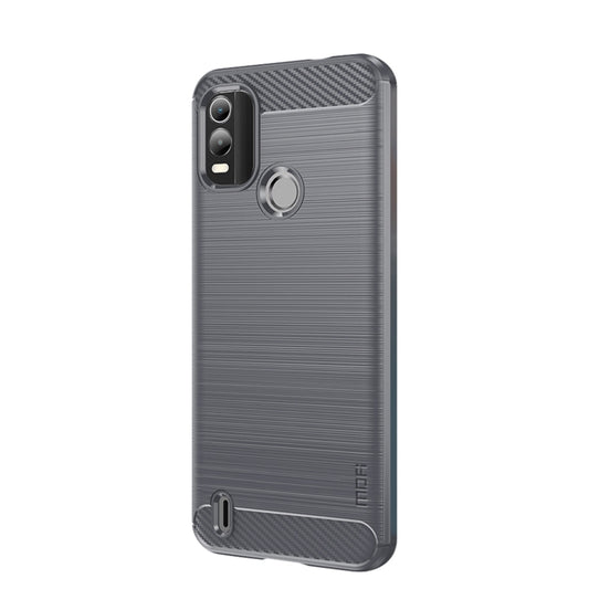 For Nokia C21 Plus MOFI Gentleness Brushed Carbon Fiber Soft TPU Case(Gray) - Nokia Cases by MOFI | Online Shopping UK | buy2fix