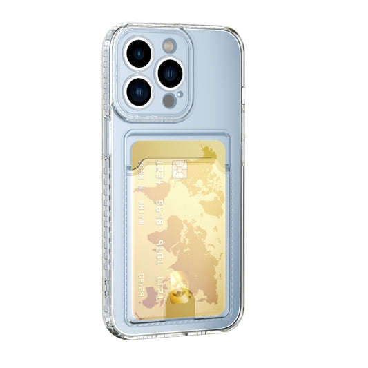 For iPhone 14 Pro Max Card Bag Clear TPU Phone Case (Transparent) - iPhone 14 Pro Max Cases by buy2fix | Online Shopping UK | buy2fix