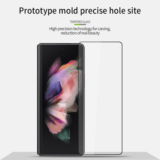 For Samsung Galaxy Z Fold4 PINWUYO 9H 2.5D Full Screen Tempered Glass Film(Black) - Galaxy Tempered Glass by PINWUYO | Online Shopping UK | buy2fix