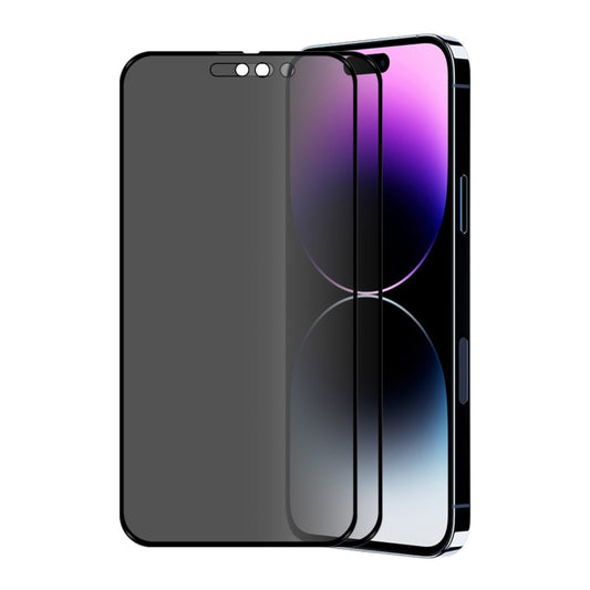 For iPhone 14 Pro Max 2pcs ENKAY 28 Degree Anti-peeping Tempered Glass Film - iPhone 14 Pro Max Tempered Glass by ENKAY | Online Shopping UK | buy2fix