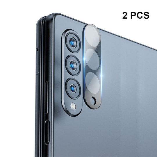 2 PCS For Samsung Galaxy Z Fold4 5G / W23 ENKAY Hat-Prince 9H Rear Lens Tempered Glass Film(Black)