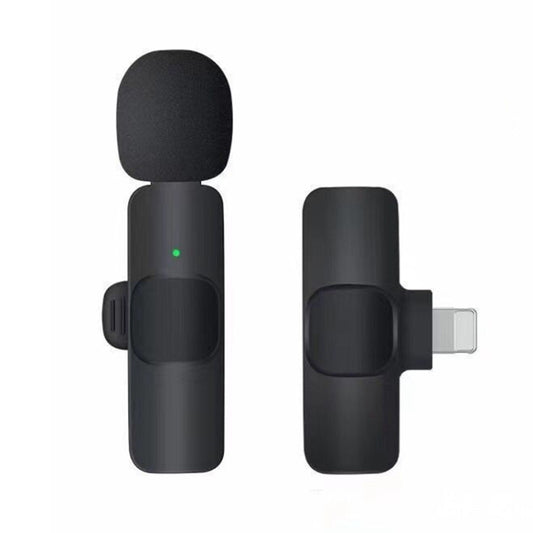 K9 Wireless Clip-on Auto-Sync Noise Cancelling Live Mini Microphone with 8-Pin Receiver - Microphone by buy2fix | Online Shopping UK | buy2fix
