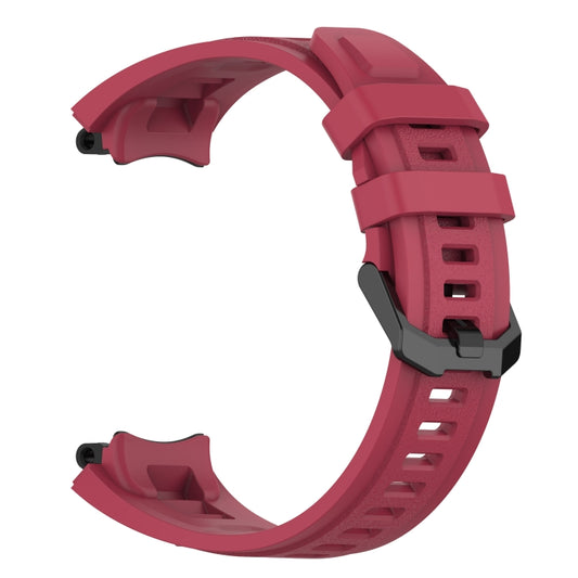 For Amazfit T-Rex 2 Silicone Leisure Watch Band(Red) - Watch Bands by buy2fix | Online Shopping UK | buy2fix