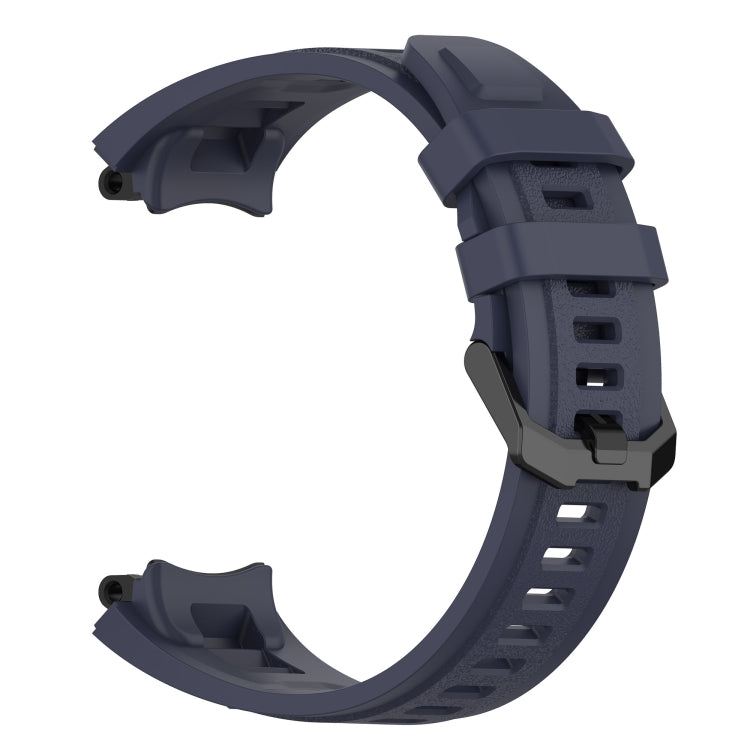 For Amazfit T-Rex 2 Silicone Leisure Watch Band(Dark Blue) - Watch Bands by buy2fix | Online Shopping UK | buy2fix