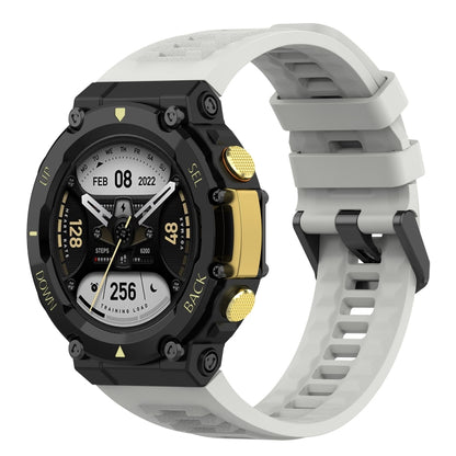 For Amazfit T-Rex 2 Silicone Leisure Watch Band(Rock Gray) - Watch Bands by buy2fix | Online Shopping UK | buy2fix