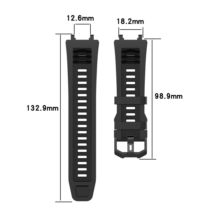 For Amazfit T-Rex 2 Silicone Leisure Watch Band(Rock Gray) - Watch Bands by buy2fix | Online Shopping UK | buy2fix