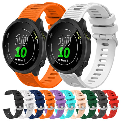 For Garmin Venu 2 Plus 20mm Silicone Twill Watch Band(Red) - Watch Bands by buy2fix | Online Shopping UK | buy2fix