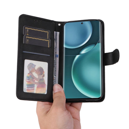 For Honor Magic4 / Magic4 Pro JSM Calf Texture Leather Phone Case(Black) - Honor Cases by JUNSUNMAY | Online Shopping UK | buy2fix
